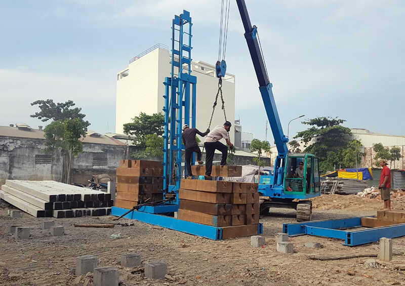 Xác định chi tiết chiều dài cọc ép bê tông nền móng