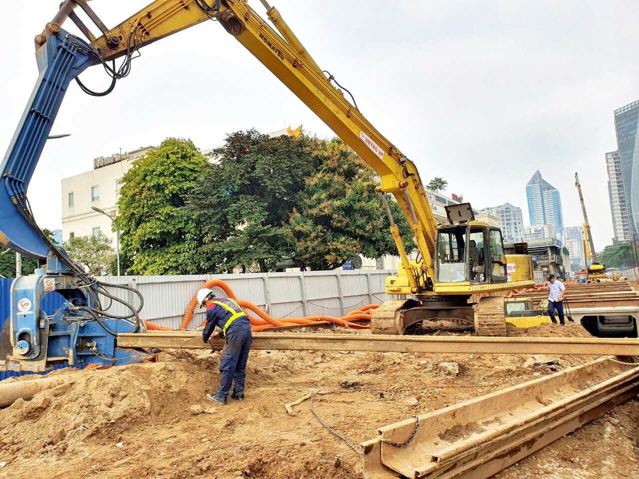 Xây dựng Thăng Long nhận thi công ép, nhổ cừ uy tín, chuẩn kỹ thuật