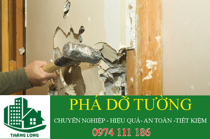 Bảng giá Phá dỡ tường nhà (Mới 2025 - Đơn vị kinh nghiệm 10 năm)
